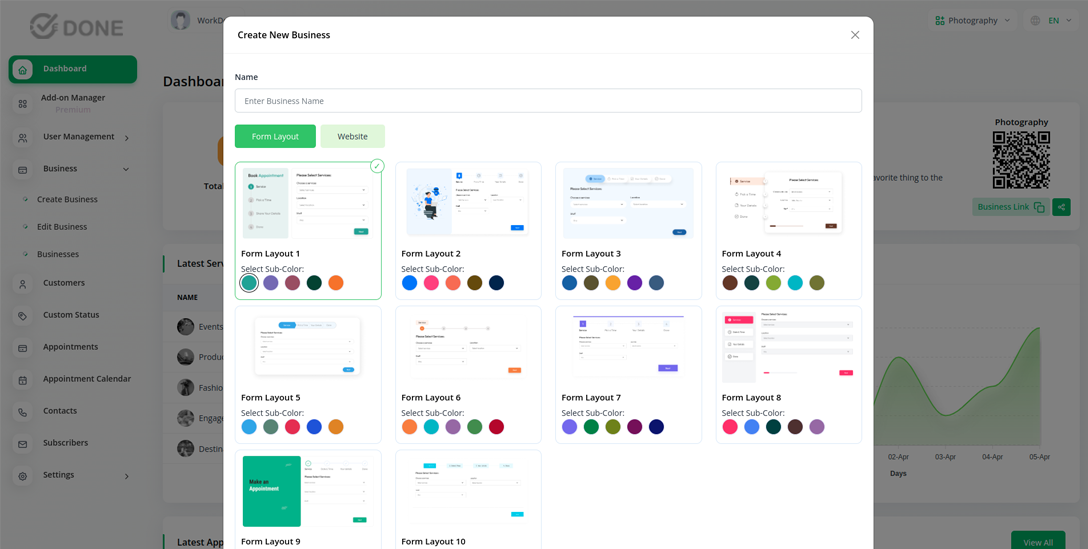 Bussiness Form